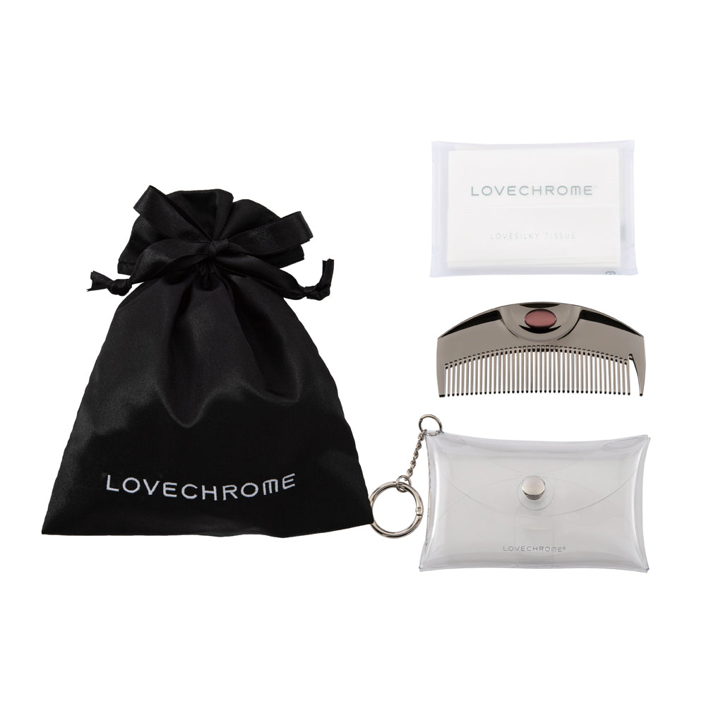 PGツキプレミアムブラック &コームケースバックチャーム(クリア)セット