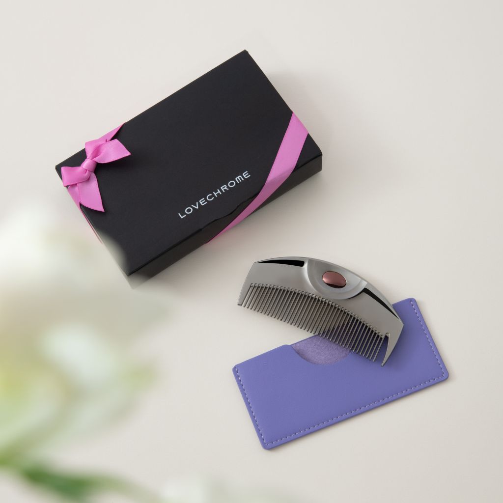 PGツキ プレミアムブラック&コームケース(パープル)セット