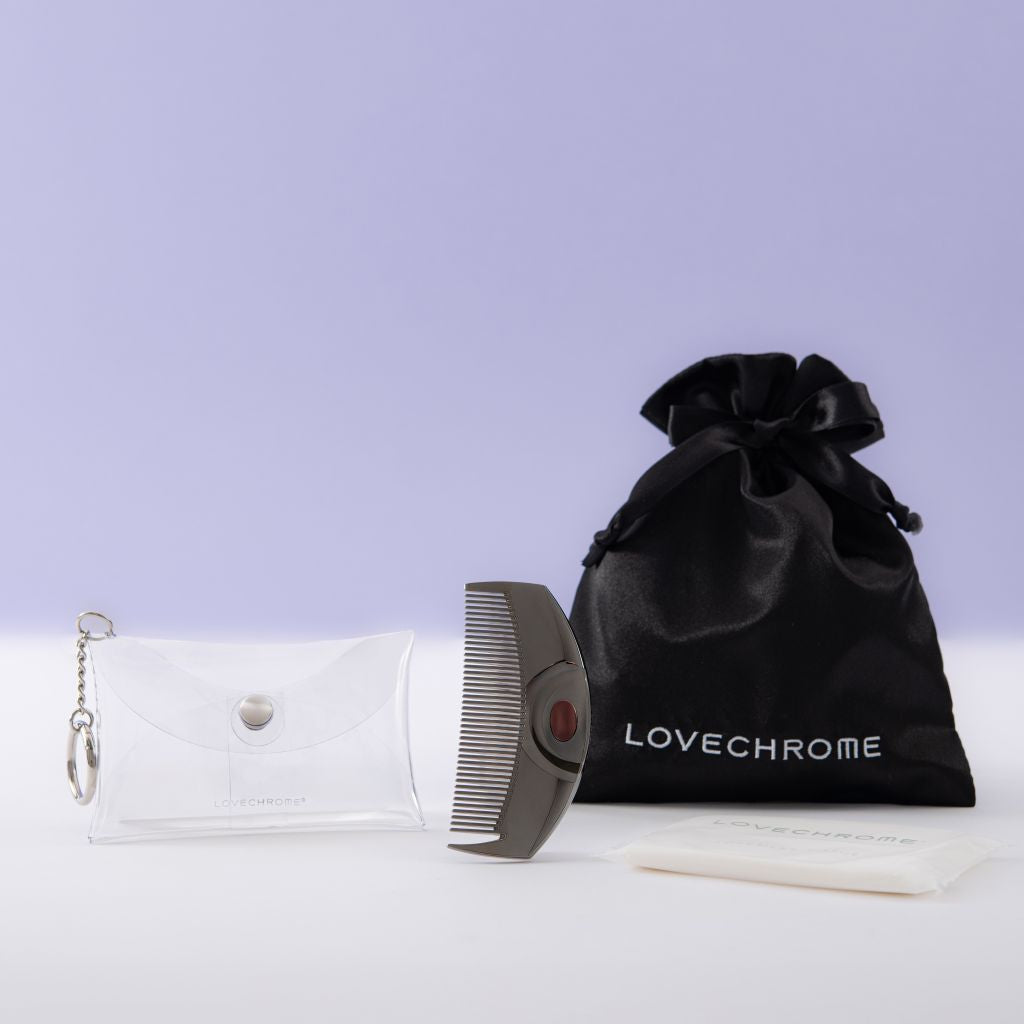 PGツキプレミアムブラック &コームケースバックチャーム(クリア)セット