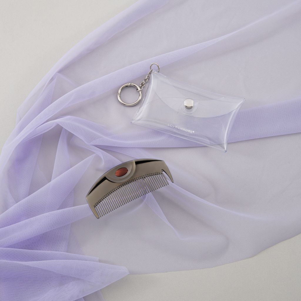 PGツキプレミアムブラック &コームケースバックチャーム(クリア)セット