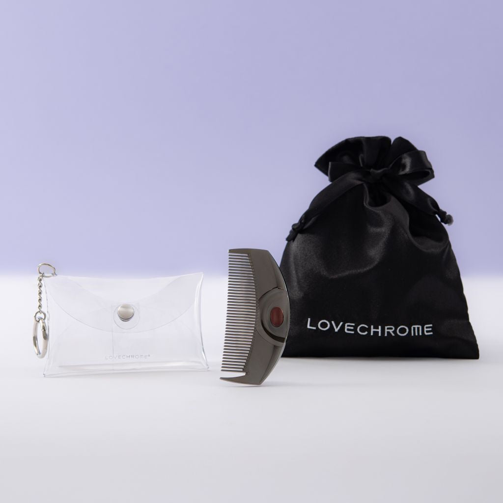 PGツキプレミアムブラック &コームケースバックチャーム(クリア)セット