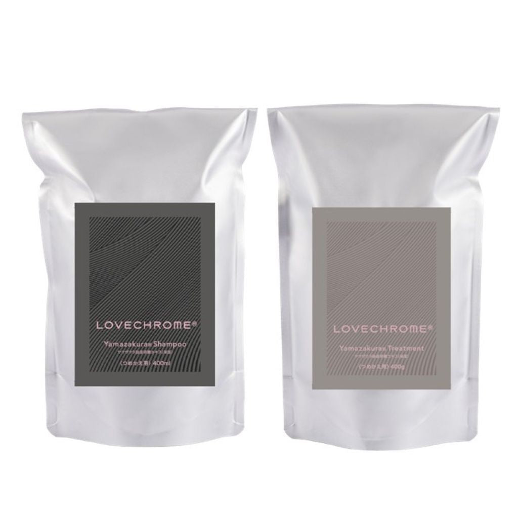定期便：【リフィル】P.B LOVECHROME プロフェッショナルトリートメント＆シャンプー 400g/ml セット (15%オフ)